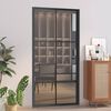 vidaXL Innent&uuml;r 102,5x201,5 cm Schwarz ESG-Glas und Aluminium