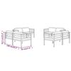vidaXL 8-tlg. Garten-Lounge-Set mit Kissen Aluminium Anthrazit