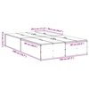 vidaXL Aufbewahrungsbettgestell Altholz 120 x 200 cm Holzwerkstoff