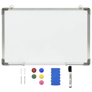 vidaXL Magnetisches Whiteboard Wei&szlig; 50 x 35 cm Stahl