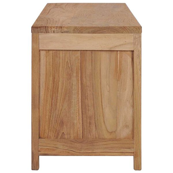 vidaXL TV-Schrank 115x30x40 cm Massivholz Teak