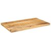 vidaXL Tischplatte 50x20x2,5 cm Rechteckig Raues Massivholz Mango