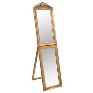 vidaXL Standspiegel Golden 40x160 cm