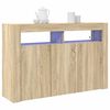 vidaXL Sideboard Sonoma-Eiche 116 x 30 x 75 cm Holzwerkstoff