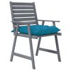 vidaXL Garten-Essst&uuml;hle mit Kissen 4 Stk. Massivholz Akazie