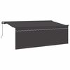 vidaXL Einziehbare Markise Anthrazit 400 x 200 cm