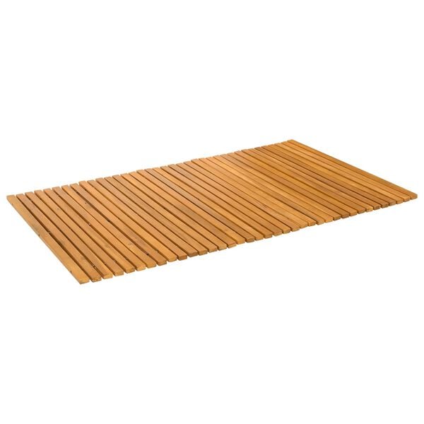 vidaXL Badematte Uni Braun 100 x 60 cm Holz