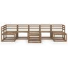 vidaXL 8-tlg. Garten-Lounge-Set Braun Impr&auml;gniertes Kiefernholz