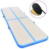 vidaXL Aufblasbare Gymnastikmatte mit Pumpe 700x100x10 cm PVC Blau