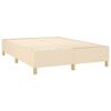 vidaXL Boxspringbettgestell Creme 140x190 cm Stoff