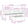 vidaXL 3-tlg. Garten-Sofagarnitur aus Paletten Massivholz Akazie
