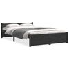 vidaXL Massivholzbett Schwarz 120x200 cm