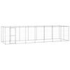 vidaXL Outdoor-Hundezwinger Verzinkter Stahl 16,94 m&sup2;
