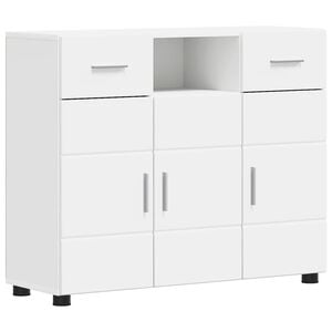 vidaXL Holzschrank Wei&szlig; Holzwerkstoff