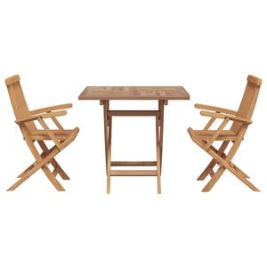 vidaXL Garten Essgruppe 3 pcs Braun Massivholz Akazie