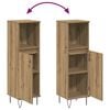 vidaXL Badschrank Artisan-Eiche 30x30x100 cm Holzwerkstoff