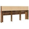 vidaXL Kopfteil Schrank Altholz 220 x 19 x 101,5 cm Holzwerkstoff