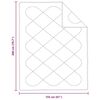 vidaXL Bettdecke Wei&szlig; 200 x 155 x 4 cm Polyester
