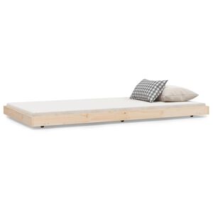 vidaXL Massivholzbett ohne Matratze 100x200 cm Kiefernholz
