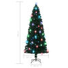 vidaXL Vorbeleuchteter Weihnachtsbaum mit St&auml;nder und LED 240 cm Glasfaser