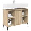 vidaXL Waschbeckenunterschrank mit Regal Sonoma-Eiche 80 x 33 x 60 cm