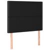 vidaXL Kopfteil Schwarz 80x5x118/128 cm Stoff