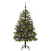 vidaXL K&uuml;nstlicher klappbarer Weihnachtsbaum mit Tannenzapfen 150 cm