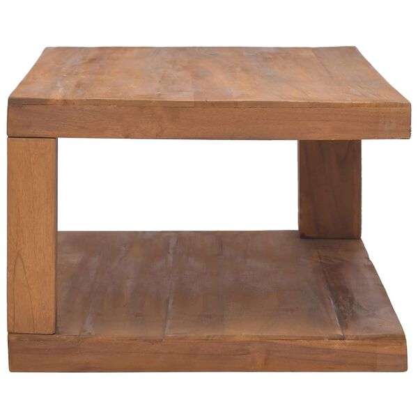 vidaXL Couchtisch 90x50x35 cm Teak Massivholz