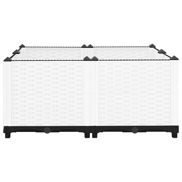 vidaXL Hochbeet 80x80x38 cm Polypropylen