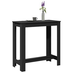 vidaXL Bartisch Schwarz 102x50x103,5 cm Holzwerkstoff