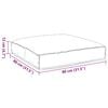 vidaXL Kissen Grau 80 x 80 x 12 cm Oxford-Stoff