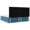 vidaXL Bett mit Stauraum und LED mit LED Dunkelblau 200 x 200 cm Samt