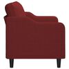 vidaXL 2-Sitzer-Sofa Weinrot 140 cm Stoff