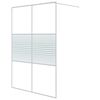 vidaXL Duschwand f&uuml;r Begehbare Dusche Wei&szlig; 140x195 cm ESG-Klarglas