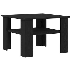 vidaXL Couchtisch Schwarz Eichen-Optik 60 x 60 x 42 cm Holzwerkstoff