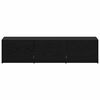 vidaXL Fernsehschrank mit LED Schwarze Eiche 165 x 34 x 40 cm
