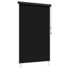 vidaXL Rollo Schwarz 120 x 250 cm Stoff und Aluminium