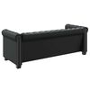 vidaXL Chesterfield-Sofa 3-Sitzer Kunstleder Schwarz