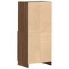 vidaXL K&uuml;chenschrank Braun Eichen-Optik 57x41,5x131,5 cm Holzwerkstoff