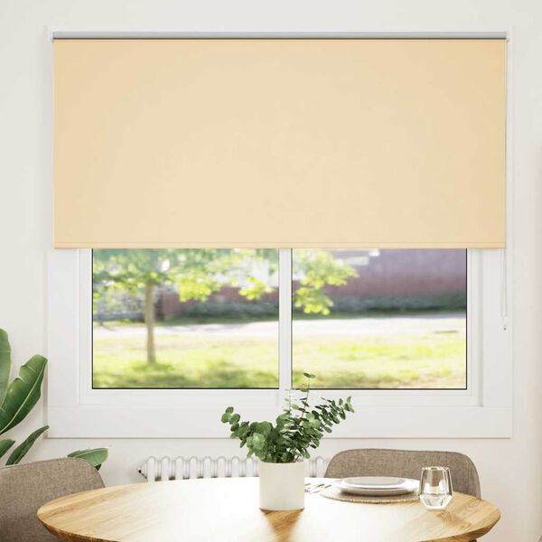 vidaXL Verdunkelungsrollo Beige 150x175 cm Stoffbreite 146,6 cm