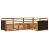 vidaXL Outdoor-Sofagarnitur 4 pcs Natur 247,5 x 168,5 x 73 cm