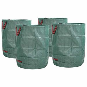 vidaXL Gartenm&uuml;lls&auml;cke 4 stk. 300 l Gr&uuml;n Polypropylen