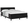 vidaXL Boxspringbett mit Matratze Schwarz 200 x 140 cm Samt