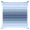 vidaXL Sonnensegel Blau und Wei&szlig; 3 x 3 m HDPE