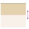 vidaXL Verdunkelungsrollo Beige 160x130 cm Stoffbreite 156,6 cm