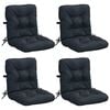 vidaXL 4-teiliges Hochlehner Kissenset VIANEN 4 stk. 100 % Polyester