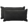 vidaXL Kissen mit Kissen HOUTEN 2 Stk. Schwarz Samt