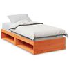 vidaXL Tagesbett ohne Matratze Wachsbraun 80x200 cm Massivholz Kiefer