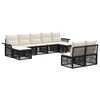 vidaXL Gartensofa-set 9 stk. Schwarz Poly-Rattan