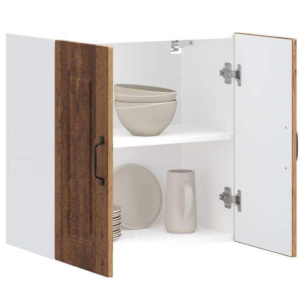 vidaXL K&uuml;chen-H&auml;ngeschrank Kalmar Altholz-Optik Holzwerkstoff